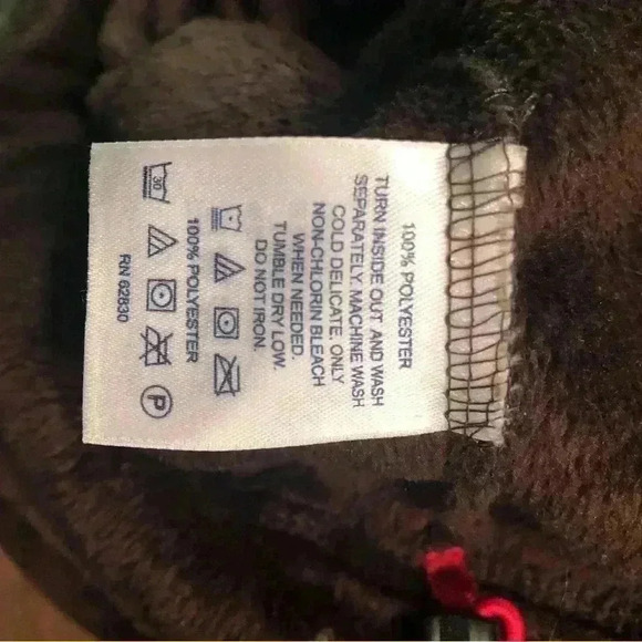 Lands End Womens Small 6/8 Brown Fleece Full Zip Jacket Pockets L/S - Picture 6 of 8